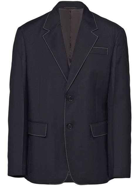 prada sale blazer|prada single breasted shell blazer.